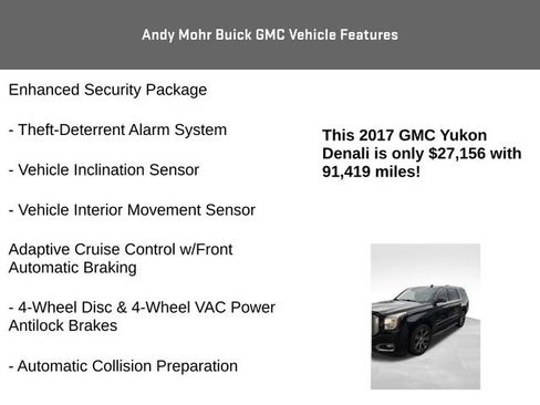Used 2017 GMC Yukon Denali w/ Open Road Package AWD/4WD image 15