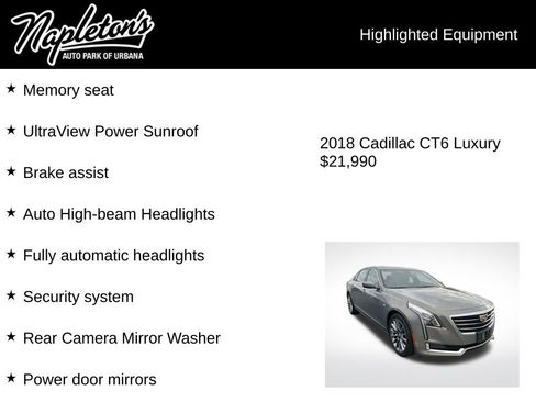 Used 2018 Cadillac CT6 Luxury image 7