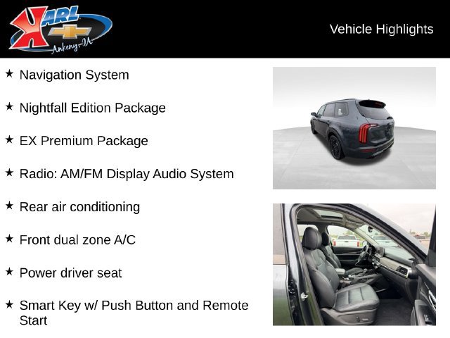 Used 2022 Kia Telluride EX w/ EX Premium Package AWD/4WD image 2