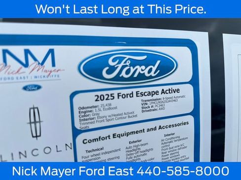 Certified 2025 Ford Escape Active AWD/4WD image 28
