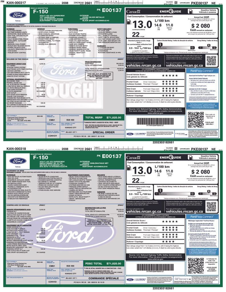 Used 2023 Ford F150 XLT w/ Equipment Group 302A High AWD/4WD image 31