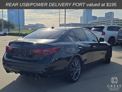Used 2024 INFINITI Q50 Red Sport 400 w/ Black Opal Edition image 6