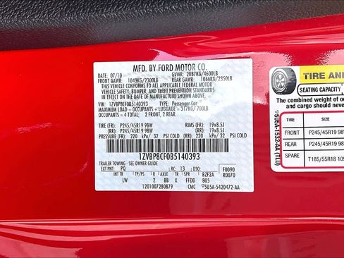 Used 2011 Ford Mustang GT Premium w/ 402A Rapid Spec Order Code RWD image 30