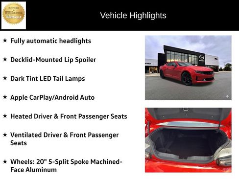 Used 2024 Chevrolet Camaro LT w/ RS Package RWD image 13