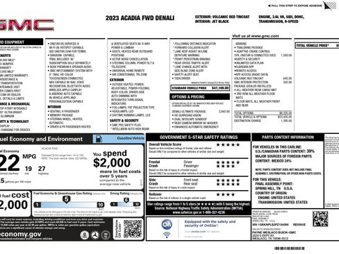 Used 2023 GMC Acadia Denali w/ Denali Ultimate Package image 4