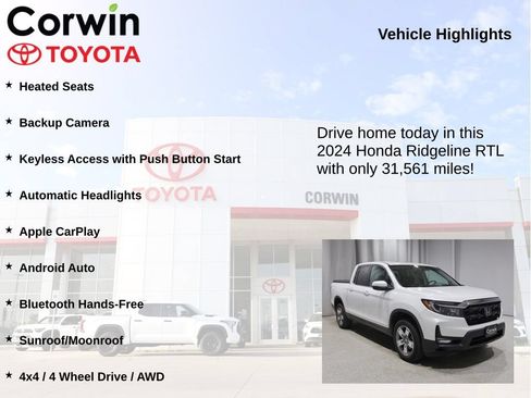 Used 2024 Honda Ridgeline RTL image 6