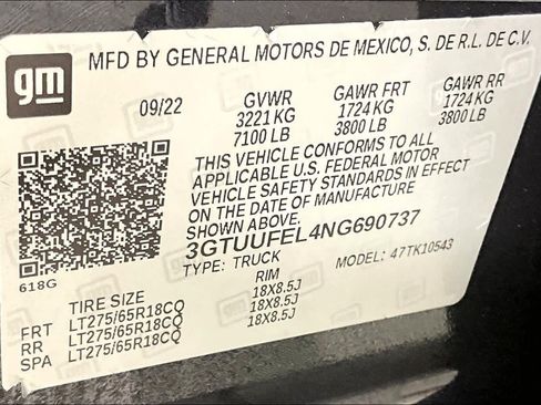 Used 2022 GMC Sierra 1500 AT4X AWD/4WD image 35