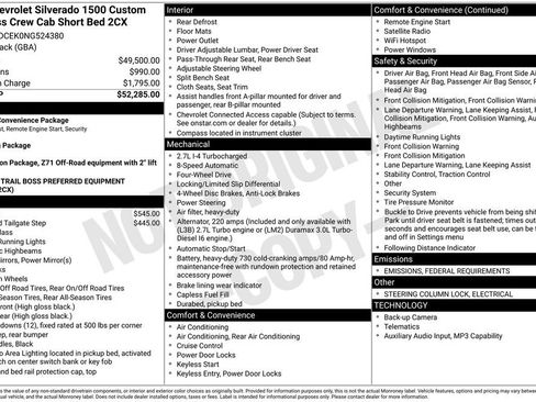 Certified 2022 Chevrolet Silverado 1500 Custom Trail Boss image 6