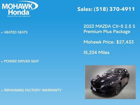 Used 2023 MAZDA CX-5 AWD 2.5 S w/ Premium Plus Pkg image 14
