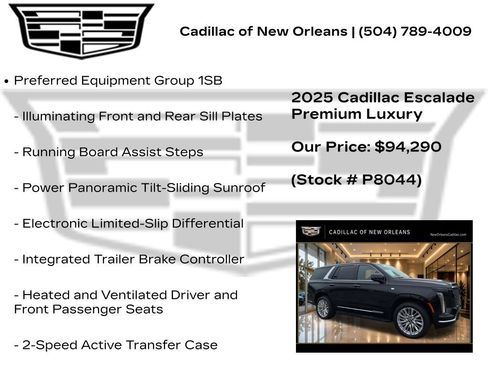 Certified 2025 Cadillac Escalade Premium Luxury AWD/4WD image 7