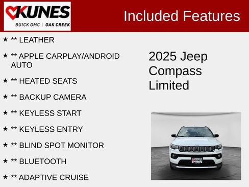Used 2025 Jeep Compass Limited AWD/4WD image 2