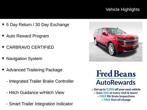 Used 2022 Chevrolet Suburban High Country w/ Max Trailering Package AWD/4WD image 5