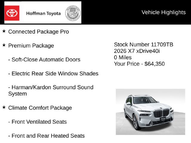 Used 2026 BMW X7 xDrive40i AWD/4WD image 5