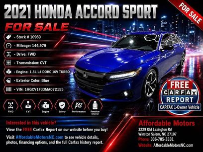 Used 2021 Honda Accord Sport