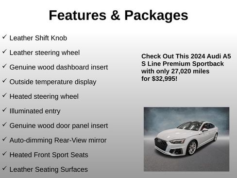 Used 2024 Audi A5 2.0T Premium w/ Convenience Package AWD/4WD image 17