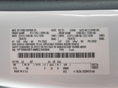 Used 2021 Ford F350 Lariat w/ Chrome Package image 67