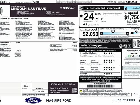 New 2026 Lincoln Nautilus Premier image 3