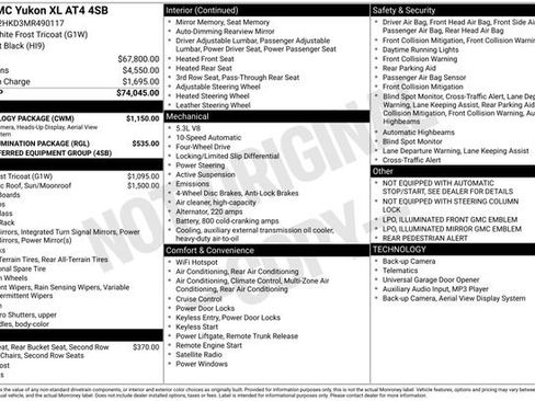 Used 2021 GMC Yukon XL AT4 w/ Technology Package AWD/4WD image 41