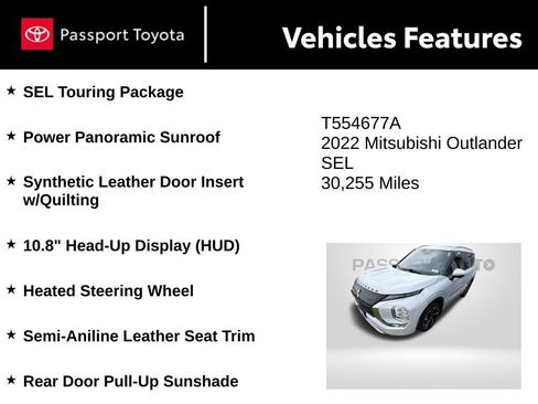 Used 2022 Mitsubishi Outlander SEL AWD/4WD image 9