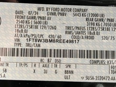 Used 2024 Ford F350 Lariat w/ Tremor Off-Road Package AWD/4WD image 54