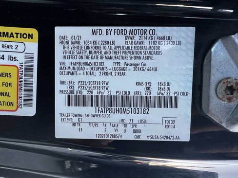 Used 2021 Ford Mustang Premium RWD image 17
