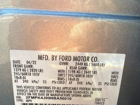 Used 2022 Ford Edge SEL AWD/4WD image 32