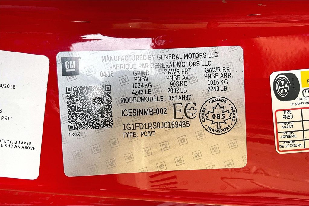 Used 2018 Chevrolet Camaro LT RWD image 34