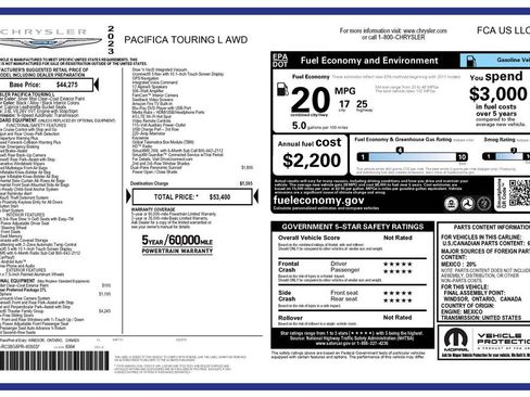 Used 2023 Chrysler Pacifica Touring-L w/ Uconnect Theater Family Group image 4