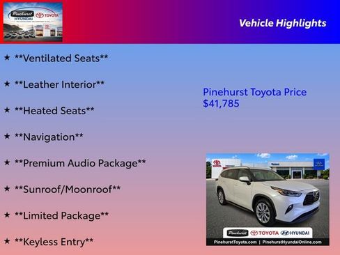 Used 2023 Toyota Highlander Limited FWD image 31