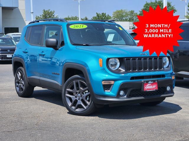 Used 2021 Jeep Renegade Latitude w/ Sun & Sound Group AWD/4WD image 1