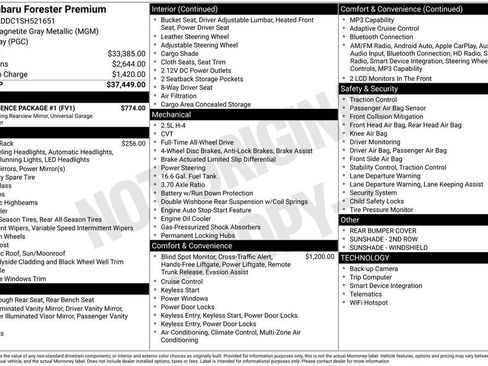 Certified 2025 Subaru Forester Premium w/ Convenience Package #1 image 47