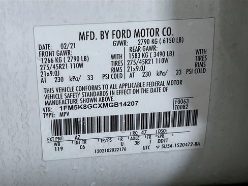Used 2021 Ford Explorer ST w/ Equipment Group 401A AWD/4WD image 31