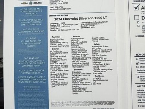 Certified 2024 Chevrolet Silverado 1500 LT image 38