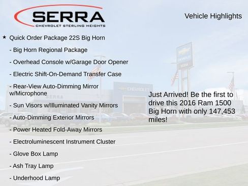 Used 2016 RAM 1500 Big Horn AWD/4WD image 3