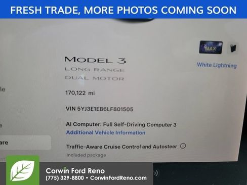 Used 2020 Tesla Model 3 Long Range AWD/4WD image 14