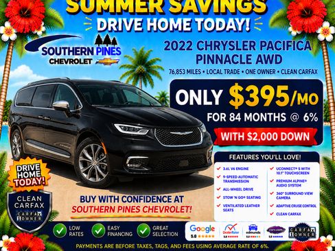 Used 2022 Chrysler Pacifica Pinnacle AWD/4WD image 5