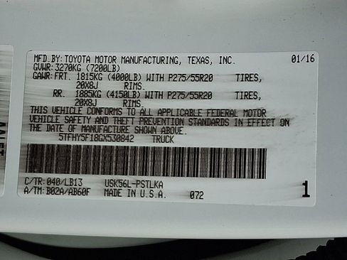 Used 2016 Toyota Tundra Limited w/ Limited Premium Package image 28