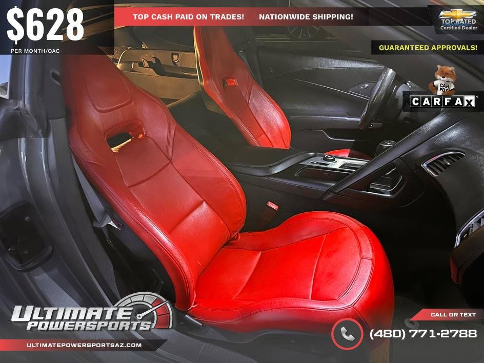 Used 2016 Chevrolet Corvette Stingray Coupe w/ Carbon Flash Badge Package RWD image 90