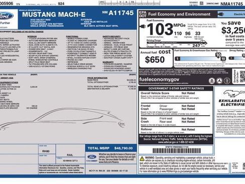 Used 2022 Ford Mustang Mach-E Select w/ Comfort/Technology Package RWD image 5