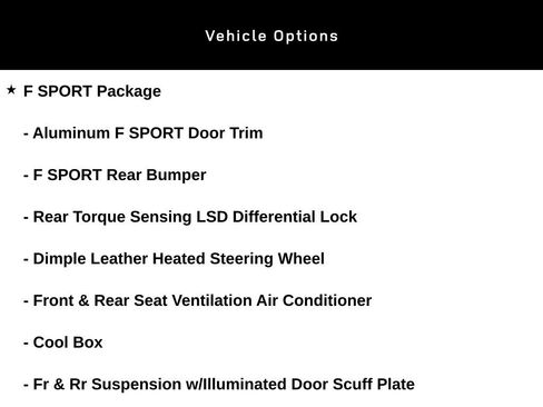 Used 2023 Lexus LX 600 F Sport w/ Accessory Package (P3) AWD/4WD image 10