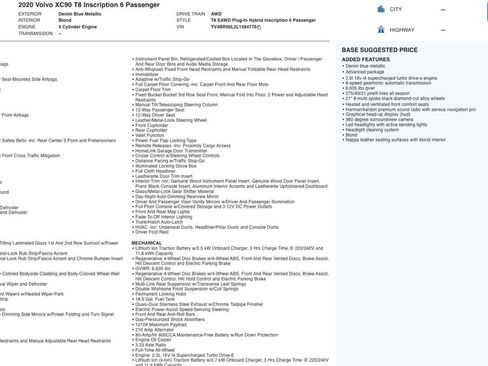 Used 2020 Volvo XC90 T8 Inscription w/ Protection Package Premier image 5