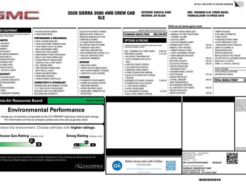 New 2026 GMC Sierra 3500 SLE w/ Preferred Package AWD/4WD image 4