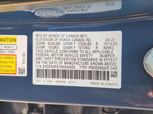 Used 2025 Honda Civic Sport image 34
