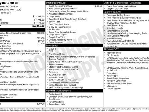 Used 2020 Toyota C-HR LE FWD image 3