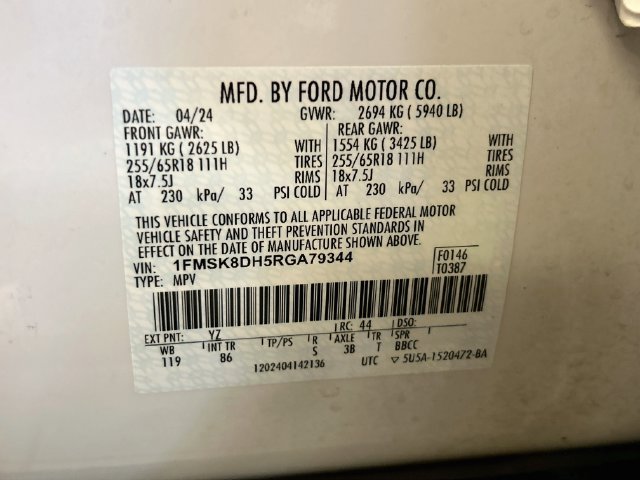 Used 2024 Ford Explorer XLT AWD/4WD image 32