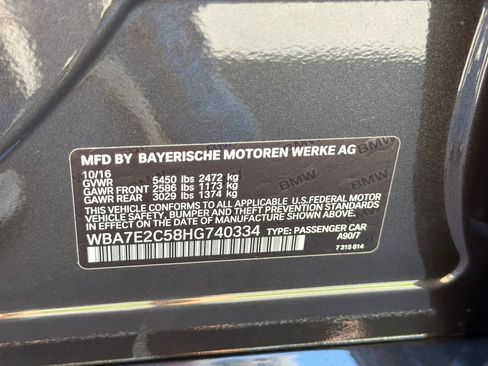 Used 2017 BMW 740i RWD image 39