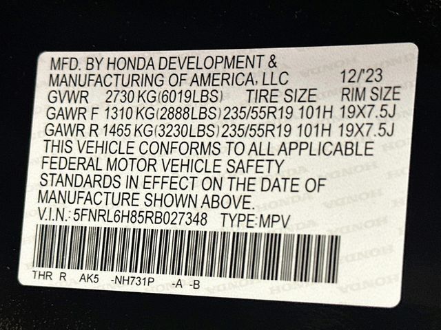 Certified 2024 Honda Odyssey Touring image 39