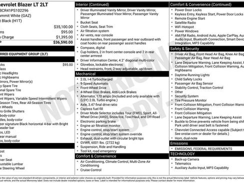 Used 2023 Chevrolet Blazer LT image 37