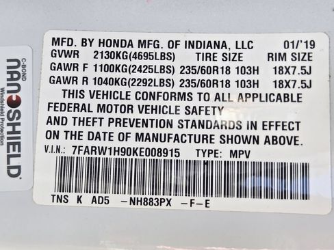 Used 2019 Honda CR-V Touring image 34