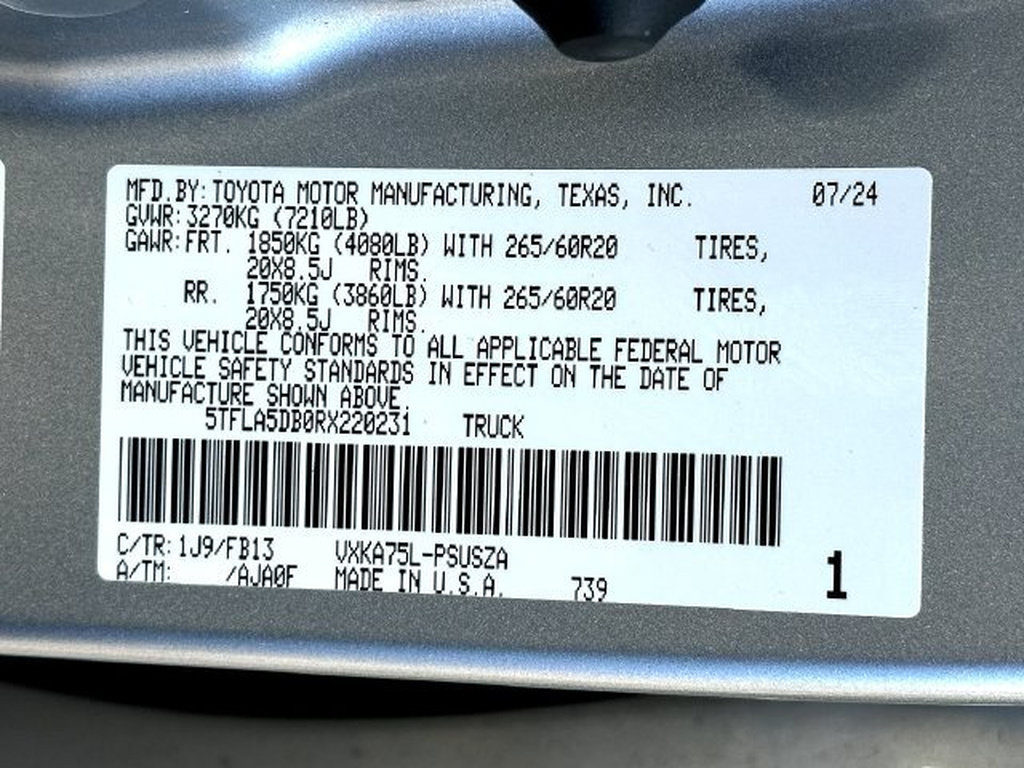 Certified 2024 Toyota Tundra SR5 AWD/4WD image 32